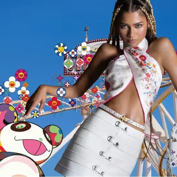 Authentic Louis Vuitton x Murakami Multicolor Pochette White NEW RE-LEATHER! - Picture 7 of 7